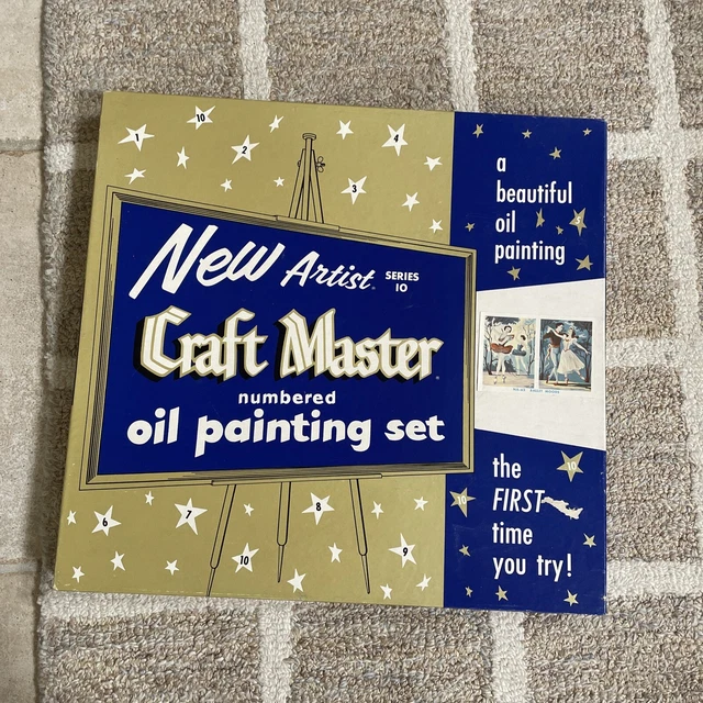 VINTAGE CRAFT MASTER Paint By Numbers NA62 Ballet Moods 2 in 1 PBN Kit