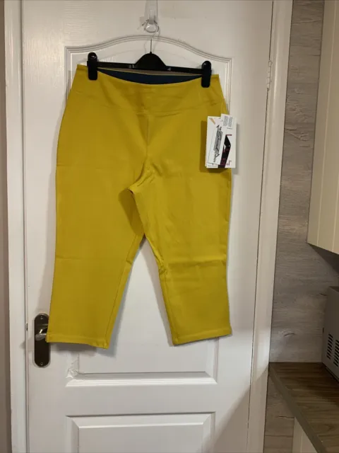 WOMEN WITH CONTROL trouser Olive With Metalic Size M £14.99