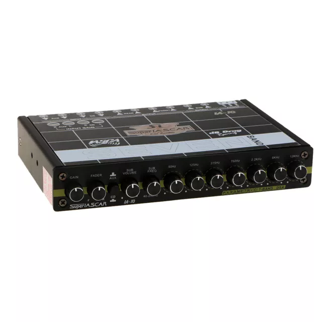 eq7 Auto Audio Equalizer eq vorne hinten Sub-Ausgang 10-14.4V DC