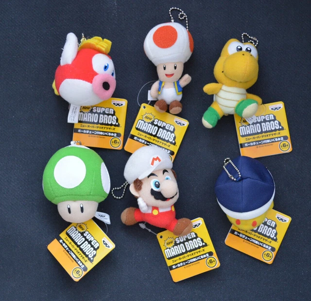 BANPRESTO 2006 NEW SUPER MARIO BROS Soft Plush Charm Dangler
