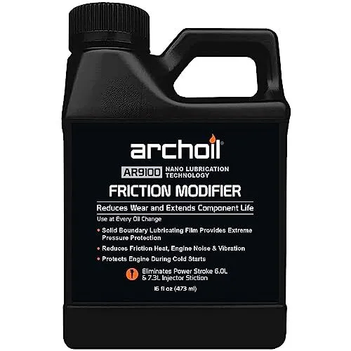 AR9100 Oil Additive (16oz) for All Vehicles - Powerstroke Cold Starts, Elimin...