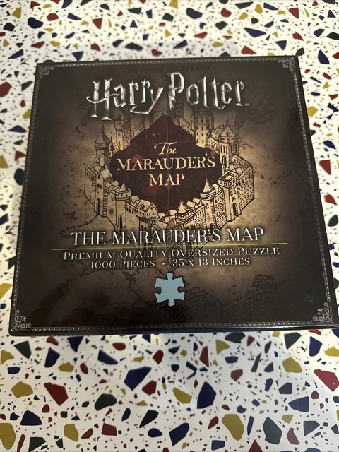 Puzzle Harry Potter 1000 Pièces – Carte Du Maraudeur – The Noble Collection – 88 X 33 Cm – Cadeau Idéal Pour Fans