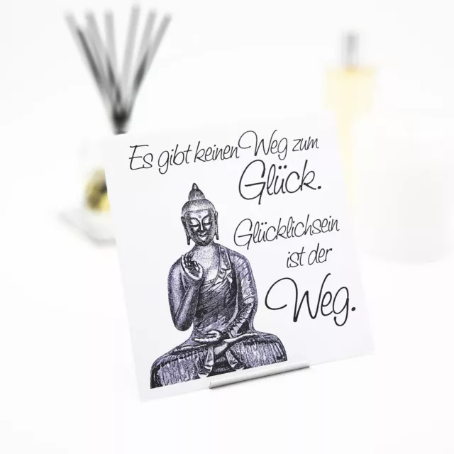 Interluxe Duftsäckchen - Es gibt keinen Weg zum Glück - Duftkissen mit Buddha