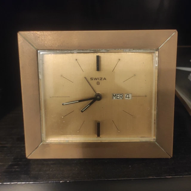 Orologio sveglia swiza 8 usato vintage