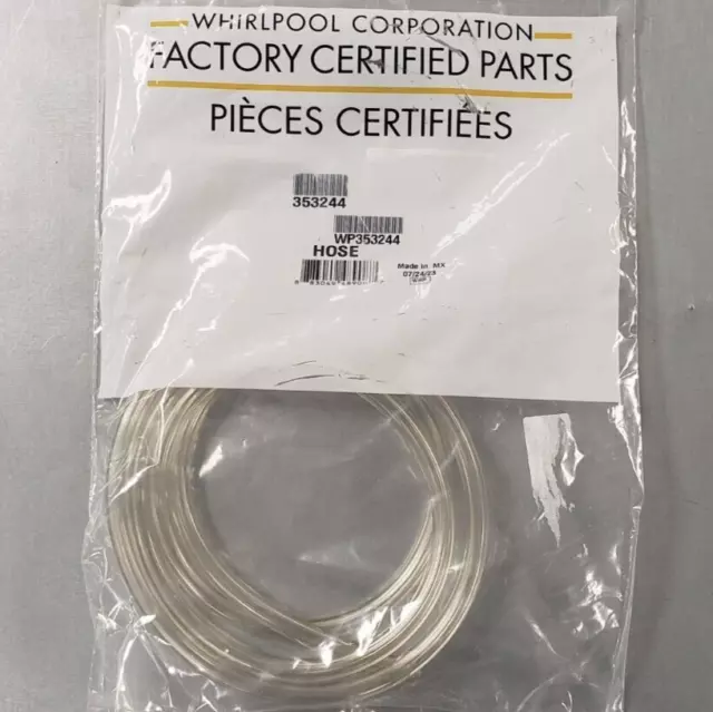 Brand New OEM Whirlpool Washer Water Level Pressure Switch Hose 353244 WP353244