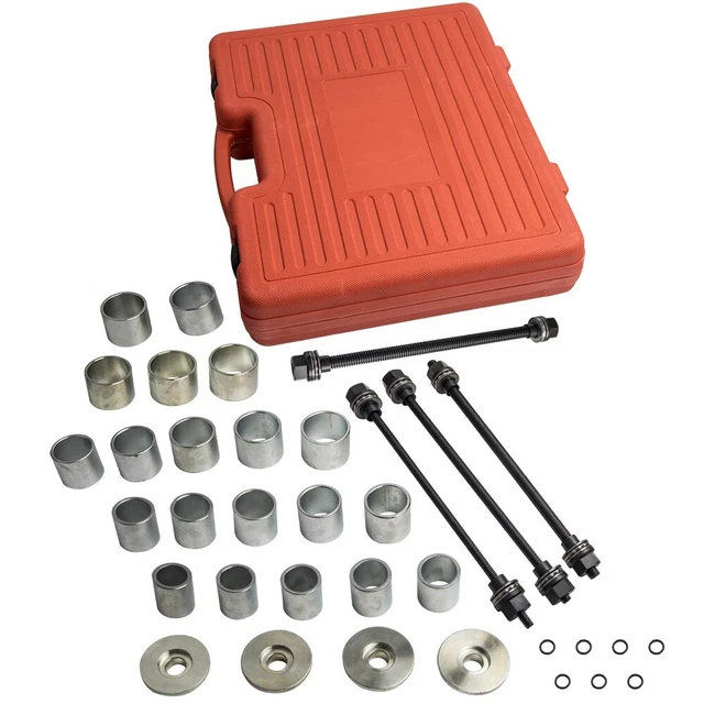 Estrattore cuscinetto silenziatore strumento boccole manicotti a pressione set cuscinetti asse smontaggio 28 pezzi