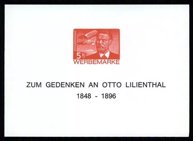 BRD GEDENK-BLOCK 1979 3. REICH 538 OTTO LILIENTHAL m4032