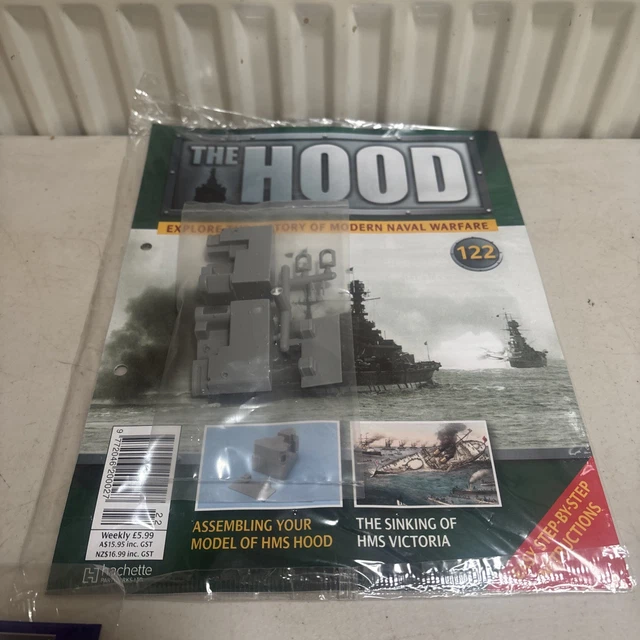 Hachette Models ISSUE 122 HACHETTE Build The Hms Hood Model Ship 1/200 Ww2 Battle ...