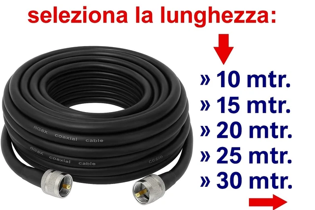Câble De Raccordement Coaxial 90 Cm Avec RF Choke - Puissance 1 KW - Pour Antennes HF