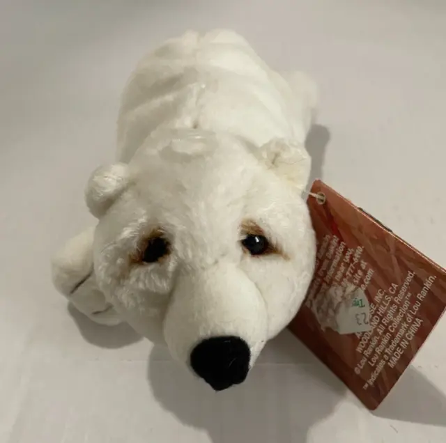 Dankin Lou Rankin Mini Friends Baby Polar Bear Plush Bean Bag Stuffed Animal Toy