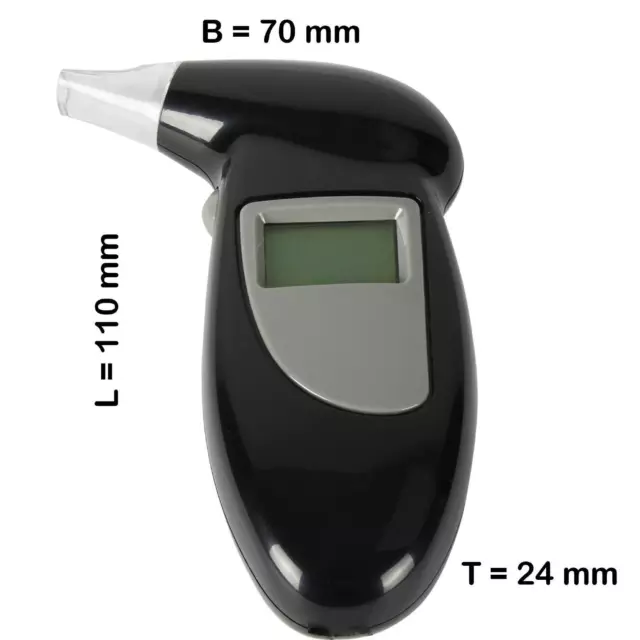 Promilletester digital LCD Alkoholtester Alkomat Schlüsselanhänger Schnelltest 3