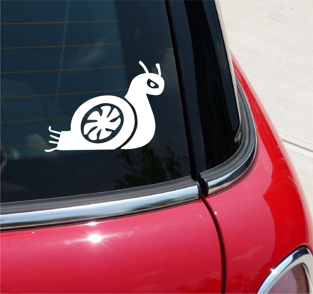 Turbo Snail Vinyl Decal Sticker Charger Funny Boost Jdm Tuning Car Truck Window