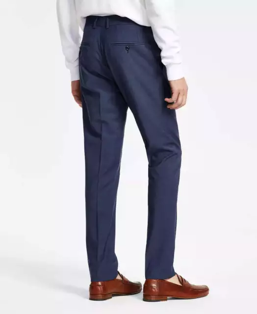 Bar Iii Men's Slim-Fit Solid Suit Dress Pants Blue 32 x 30 Flat Pant