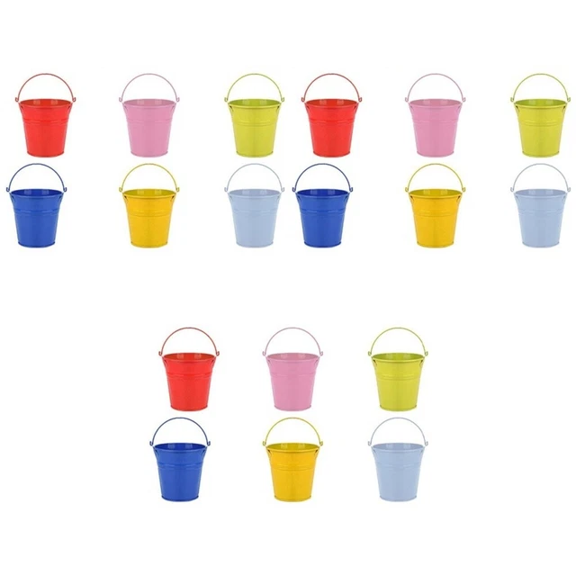 jardinière de patio décor à la maison 3x Seau à bonbons coloré pour les enfants