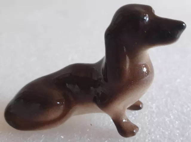 Vintage Lomonosov Ussr Daschund Figurine