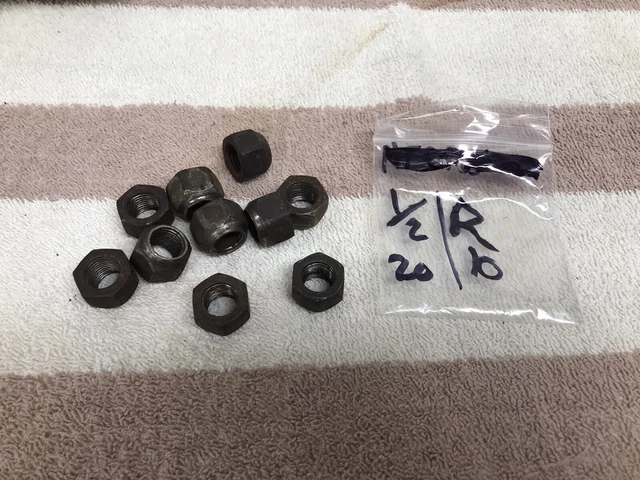 1956 57 58 Chrysler 300 Imperial NewYorker Original Right Hand Lug Nut Set Of 10