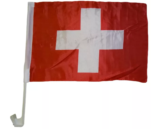 Autoflagge Schweiz Swiss 30 x 40 cm Autofahne Fenster Flagge Fahne Autofahne