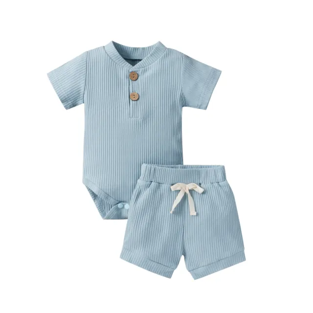 Bellissimi top neonati bambini + pantaloni abiti set vestiti 5 colori