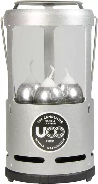 Portable Candlelier Deluxe Candle Lantern for Campsite or Porch or Backyard