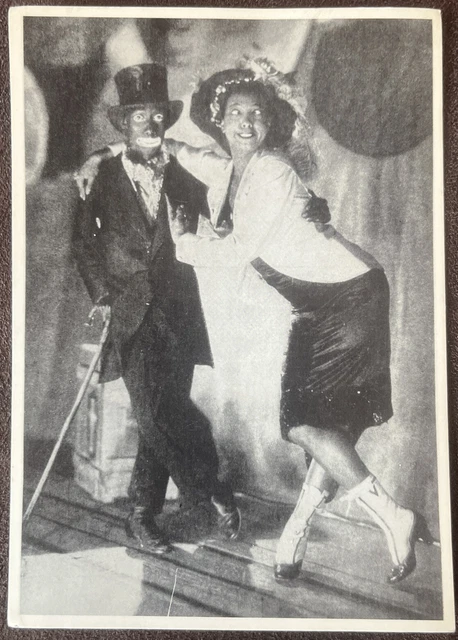 Antik Ak JOSEPHINE BAKER Tanz Burlesque Singer Dancer GROTESKES NIGGERDUO ~1925