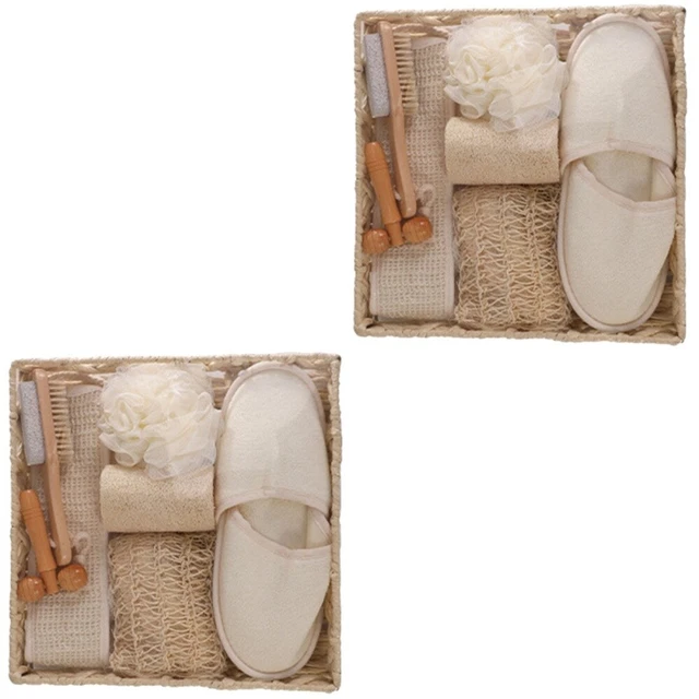 Set Massaggi Bagno Set Tag Spa Per Donna Spazzola Corpo Trattamenti Viaggi