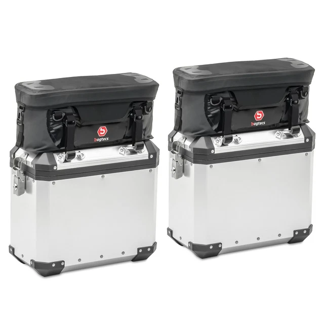 2x Aluminium Pannier Lid Bag for BMW R 1250 GS / Adventure WP1