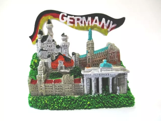 Munich Berlin Hamburg Neuschwanstein Magnet Travel Souvenir Germany