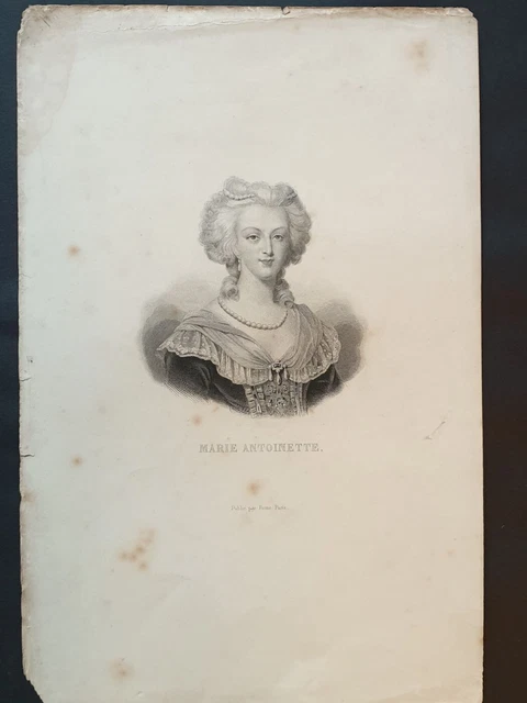 Plaque Métal Déco Marie Antoinette – Reine De France – 30 X 20 Cm – Style Vintage