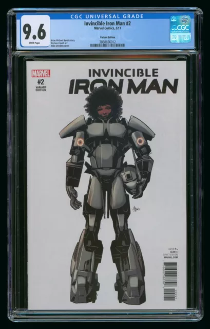 Invincible Iron Man #2 (2017) Cgc 9.6 Riri Williams Retailer Variant 1:10