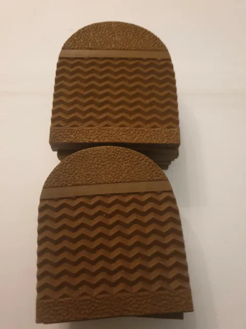 Shoe Repair Cobblers Care DIY Material PU Rubber Heels 3" Brown Beige BB1
