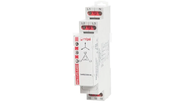 Relé de monitoreo 3 fases 3(N) 1P 3(N)400/230V AC 50/60 Hz RPN-1VFS-A4 /T2DE