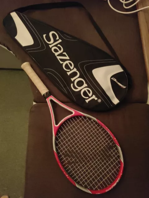 Slazenger Tennis Racket Quad Flex 270, including a matching black racket cover