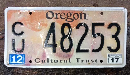 Oregon - Cultural  Trust - License Plate
