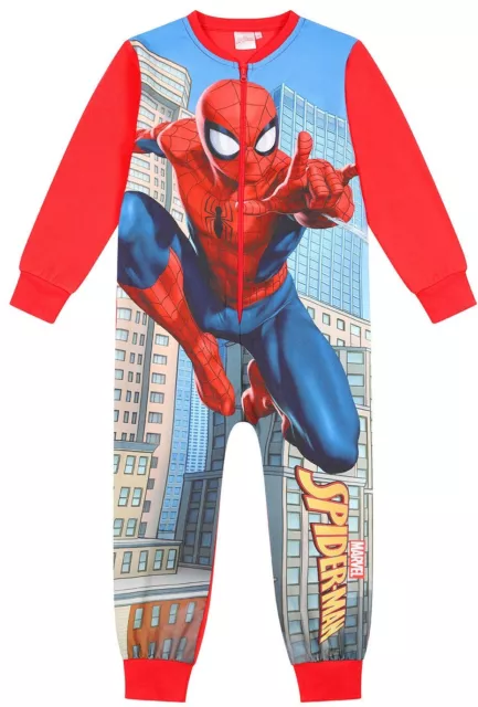 Marvel Garçon Spiderman Polaire Pyjama Enfants Tout en Un