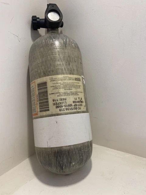 Msa Scba Air Pack 4500 Psi Carbon Fiber Cylinder W/ New Hydro Mfr 2011