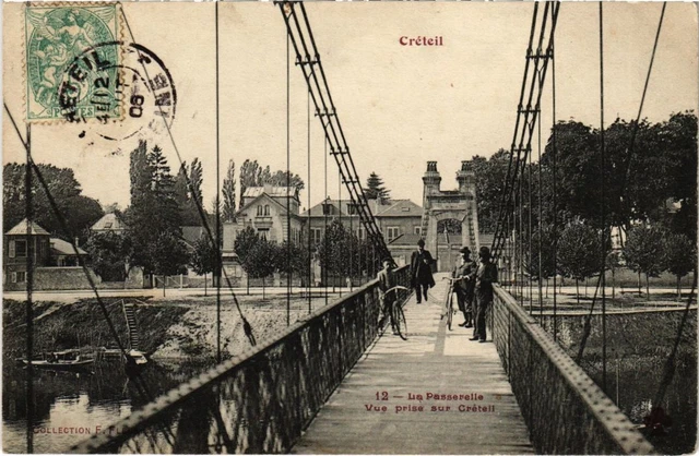 CPA AK Creteil La Passerelle Vue prise sur Creteil FRANCE (1282376)