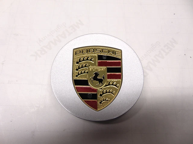 Nuovo Porsche Cayenne E2 2011-18 Ruota Centro Hub Tappo Gt Argento Metallizzato