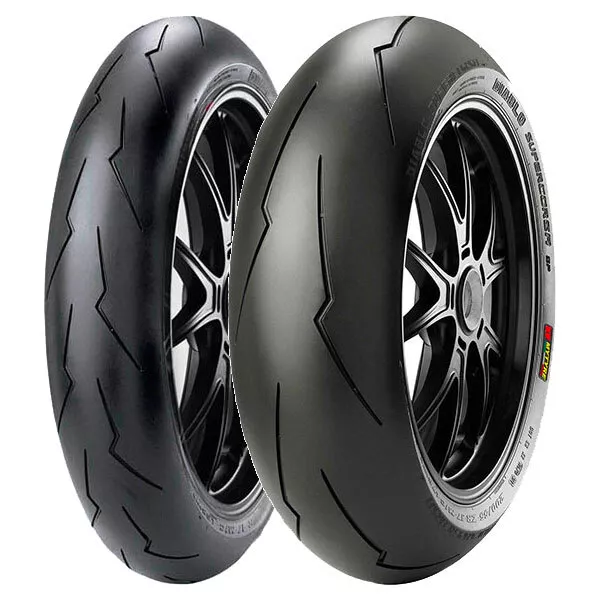 Coppia Gomme Pirelli 120/70-17 58W + 180/55-17 73W Diablo Supercorsa V2 Sc2