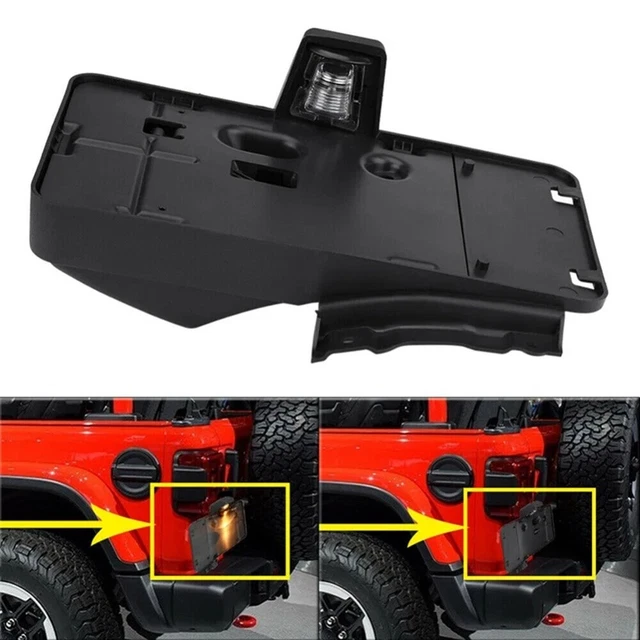 Support De Plaque D'immatriculation Arrière SUV Lampa 19909 - En Acier Noir, Kit Complet Avec Vis Et Entretoises