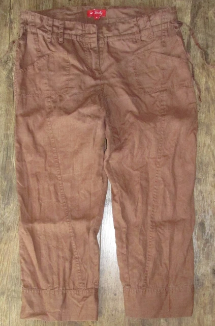 Pantacourt Femme Zelti Rouge Bordeaux - Taille 44 (XL), Neuf Sans étiquettes