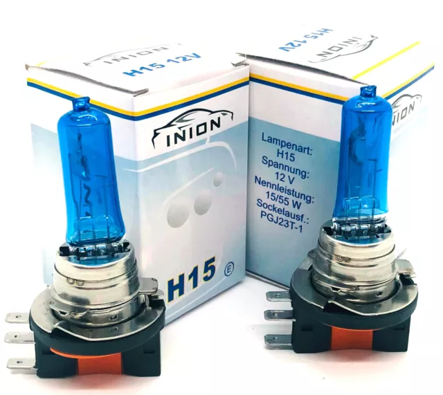 INION 2x Stück H4 55W 12V Xenon Optik Halogen Lampen Glühlampen