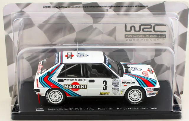 Lancia Delta HF Integrale Rally Monte Carlo 1988 #3 1:24 Hachette Modellauto 3