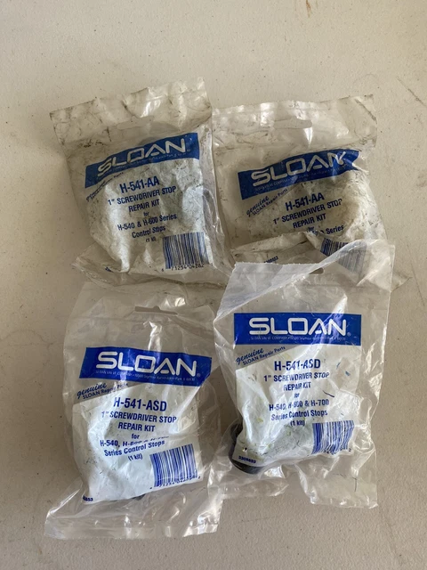 [Lot of 4] Sloan H-541-ASD 1” Control Stop Repair Kit for H-540, H-600, H-700