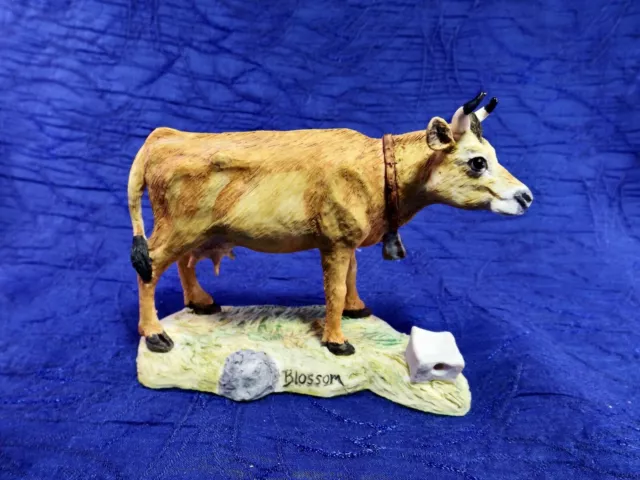 Lowell Davis "Blossom" Cow Figurine Schmid Border Fine Art