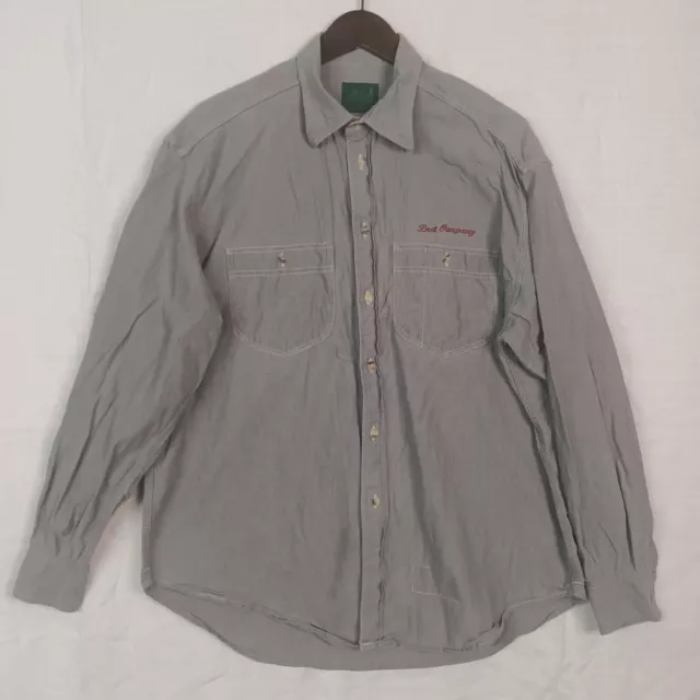 80'S RARISSIMA BEST COMPANY OLMES CARRETTI CAMICIA GRIGIA MADE IN ITALY XL Shirt