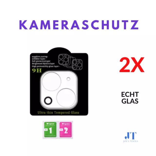 Kameraschutz iPhone 15 14 13  12 11 Pro  Mini Pro Max Plus Hartglas 9H / 2 Stück