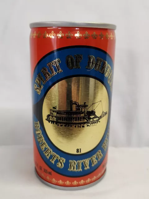 Spirit of Dubuque~Roberts River Rides~12oz EMPTY can~Dubuque,Iowa