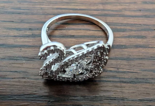 Swarovski Dancing Swan Ring Size 50 (UK Size K)