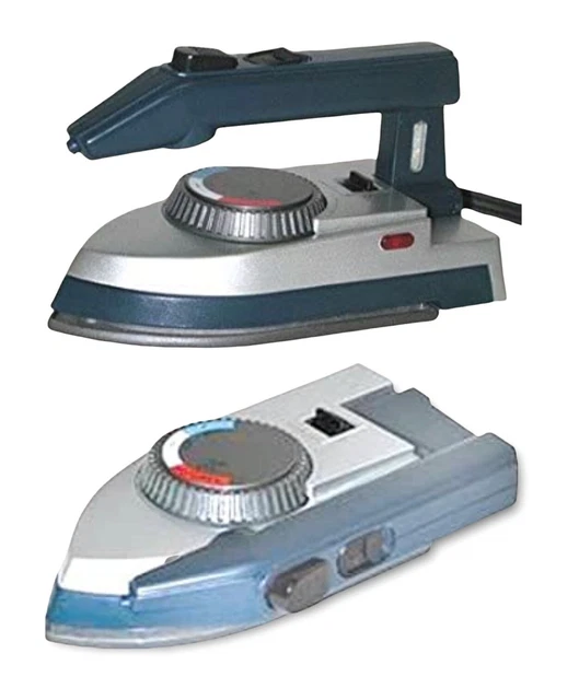 RARE TRAVEL SMART Compact Travel Iron by FRANZUS w/ Folding Handle