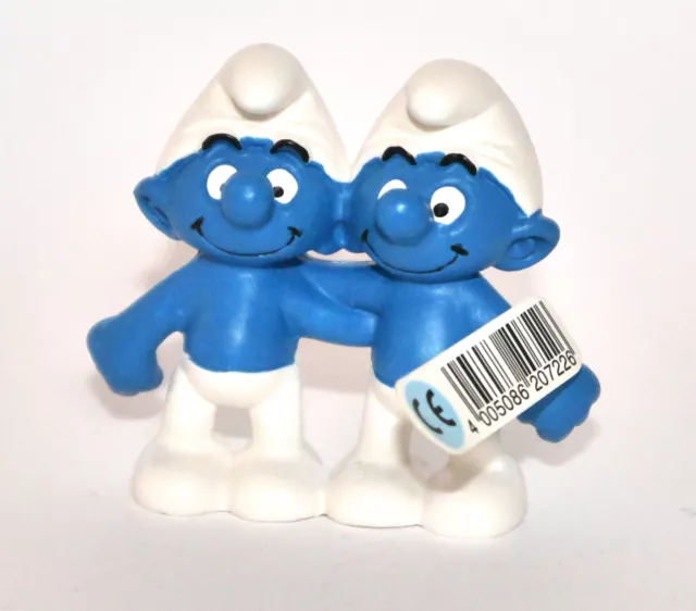 20722-"Zwilling"-"Gemini Smurf"#Schleich-Schlumpf-NEU mit Fähnchen-NEW with tag!